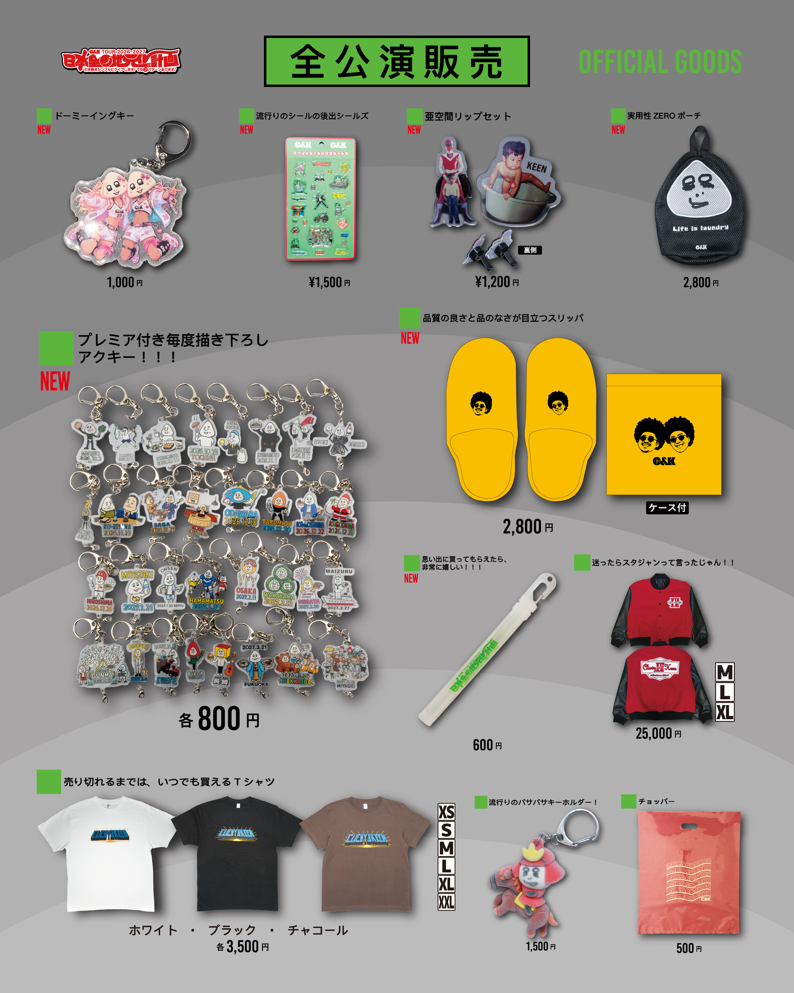 A・B・Cパターン共通グッズ